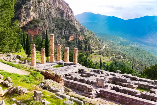 Las ruinas del templo de Apolo — Foto de Stock