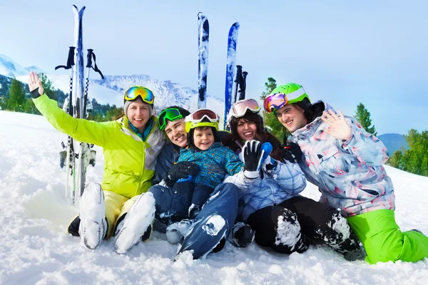 Amis après le ski — Photo