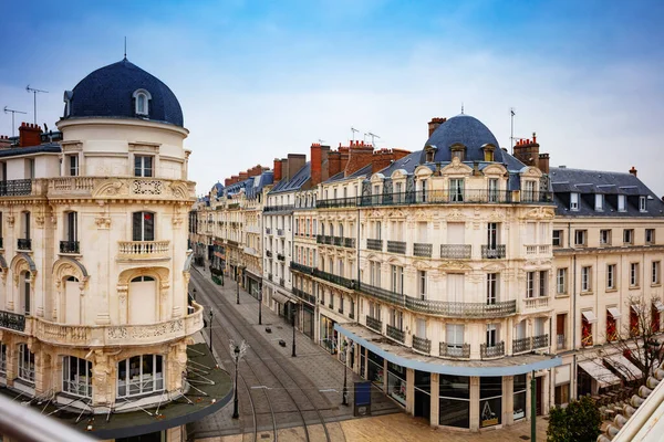 Rue Republique Från Martroi Square Orleans Centrum Frankrike — Stockfoto