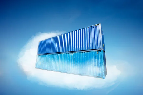 Containers Cloud Software Infrastructure Concept Related Distributed Commutation Docker Kubernetes — Fotografia de Stock