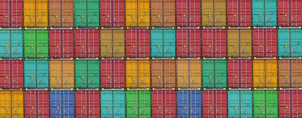 Patten Van Transportcontainers Voor Het Vervoer Software Infrastructuurconcept — Stockfoto