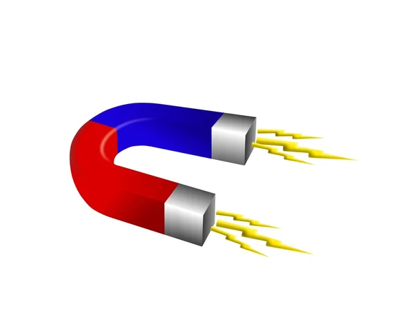 Magnete a ferro di cavallo — Foto Stock