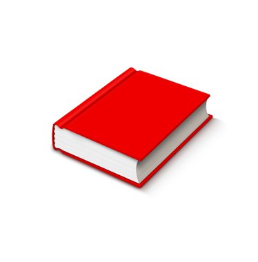 beyaz üzerine kırmızı kitap