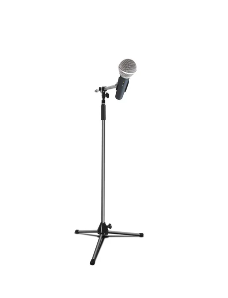 Microphone sans fil sur blanc — Photo