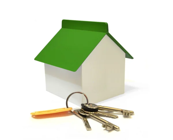 Haus und ein Schlüsselbund — Stockfoto