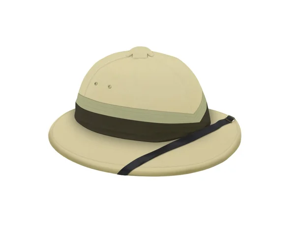Explorer hat over white — Stock Photo, Image