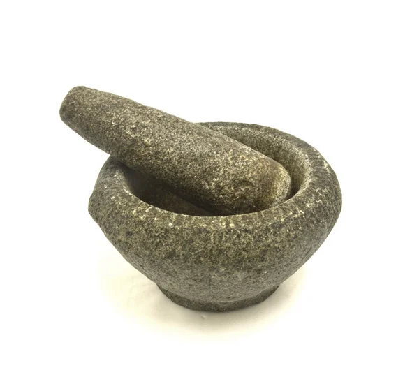 Stenen mortier en een stamper — Stockfoto