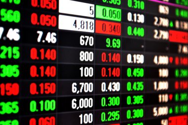 Borsa ekranında canlı yayın