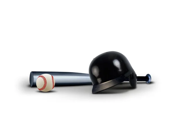 Baseball Equipment over White — Stock Photo, Image