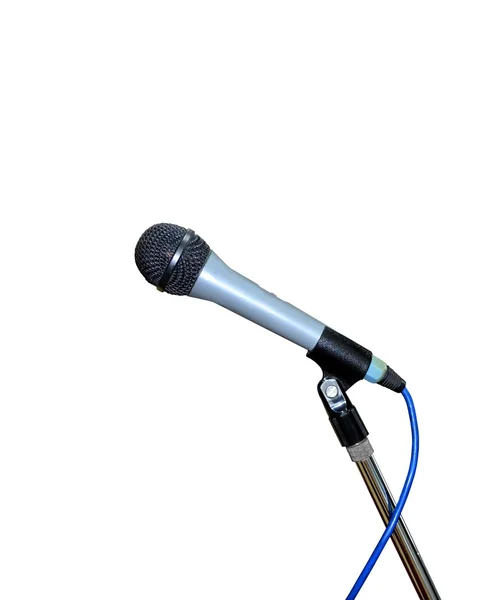 Microphone over White — Stock Photo, Image