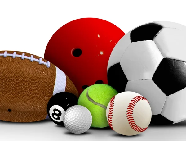 Sportowe piłki — Zdjęcie stockowe