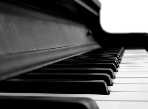 Grand Piano Chaves em close-up — Fotografia de Stock