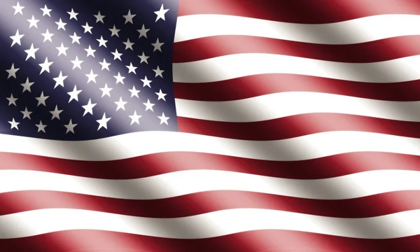 美国国旗飘扬 — 图库照片