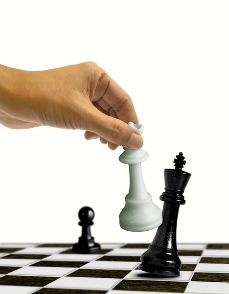 Шахматные мат Перейти на короля — стоковое фото