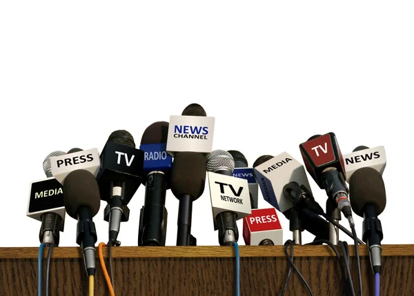 Press and Media Conference — Stock Photo, Image