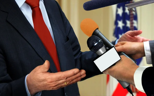 Press Conference — Stock Photo, Image