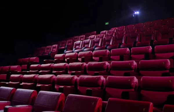 Cinema Red Seats Movie Theater — Stock Photo, Image