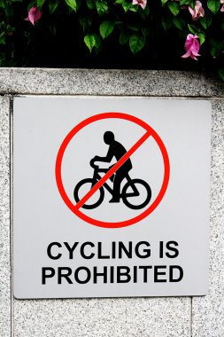 Bisiklete binme yasak