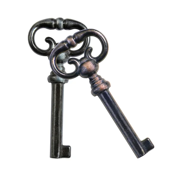 bir çift beyaz izole tuşları