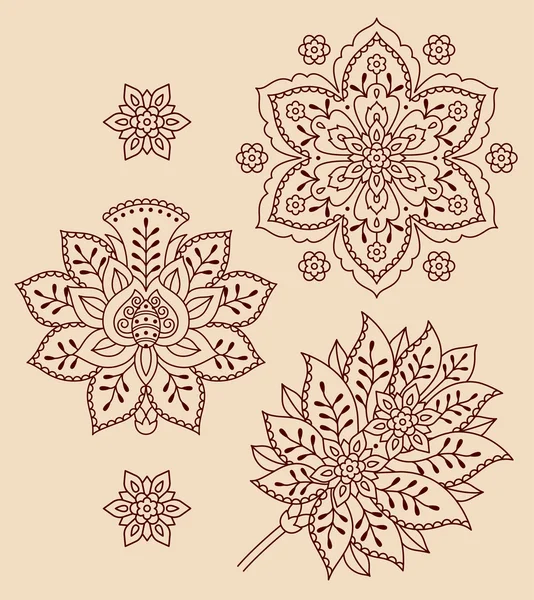 Floral decoratieve elementenreglas de página — Stockvector