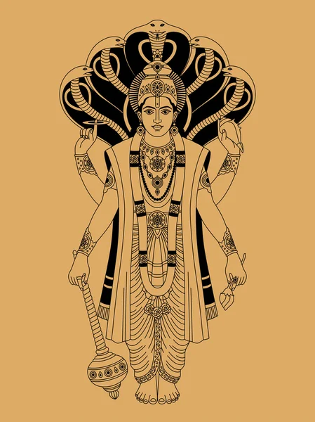 Vishnu. —  Vetores de Stock