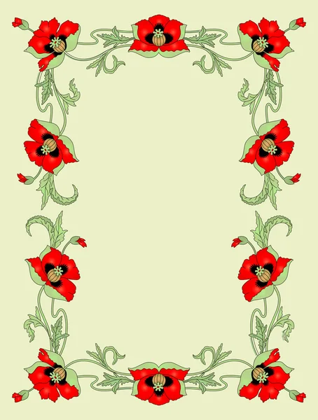 Poppies — Stock Vector