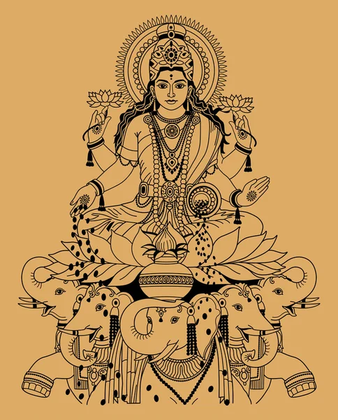 Lakshmi. —  Vetores de Stock