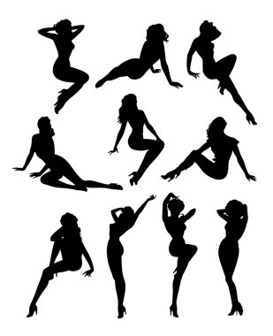 on kadın siluetleri