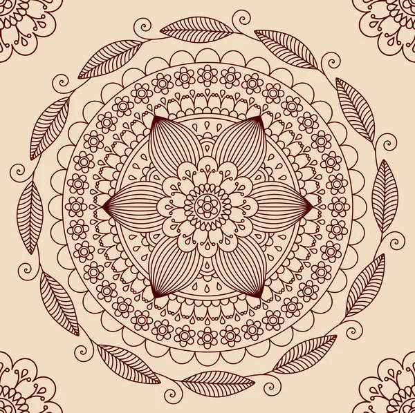 Adorno floral — Vector de stock