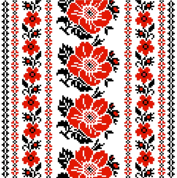 Florales ukrainisches Ornament — Stockvektor