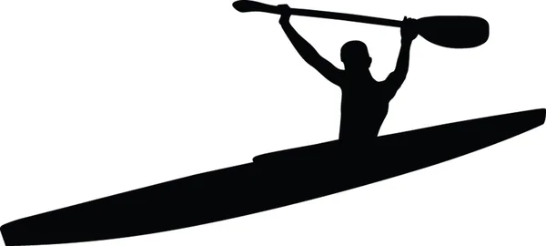 Winner kayaker — Stock Vector