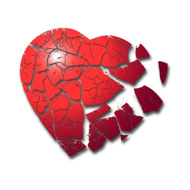 Broken heart clipart