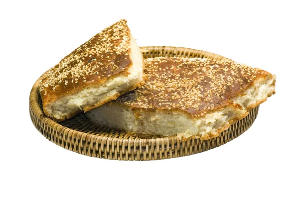 Basket with bread — Stock Photo, Image