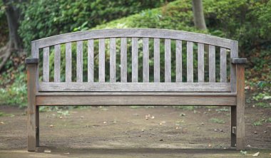  Güneşli bir günde bir park bankında                              