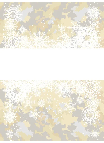 Postcard with snowflakes — Stock Vector