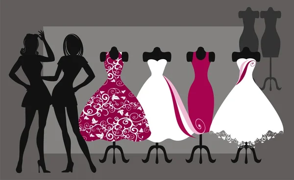 Fashion dresses — Stock Vector