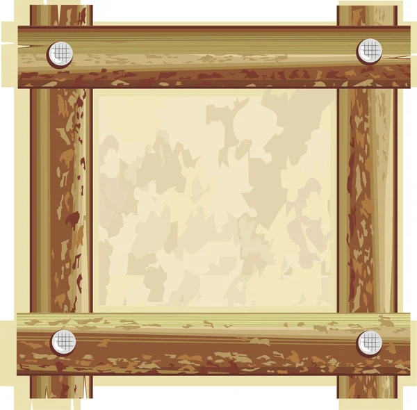 Cadre en bois — Image vectorielle