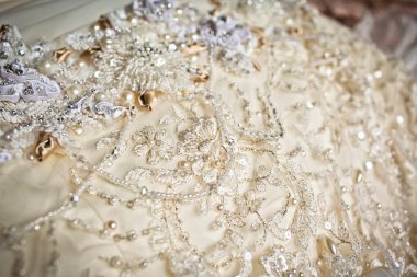 Gelinlik yakın çekim