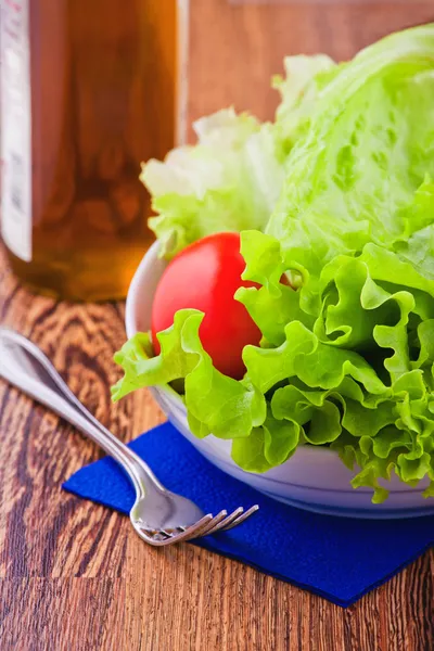 Green lettuce salad — Stock Photo, Image