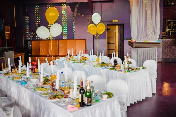 Table set for an event party — Stock Photo, Image