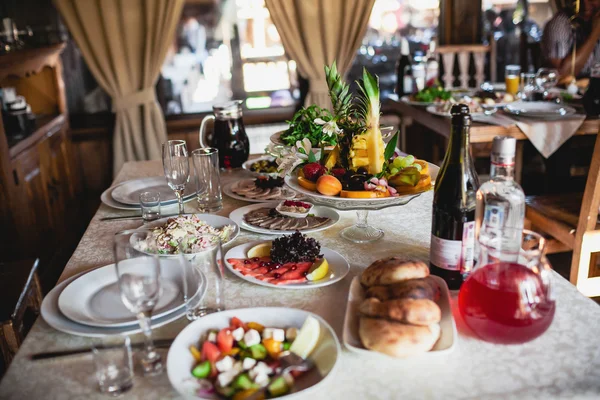 Table set for an event party — Stock Photo, Image