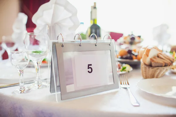 Table set for an event party — Stock Photo, Image