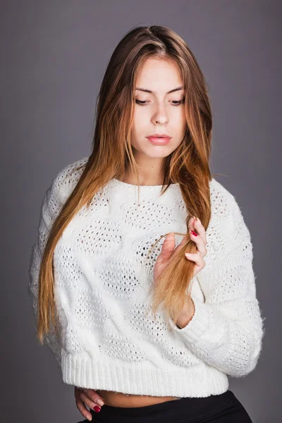 Pretty fashionable girl — Stock Photo, Image