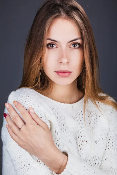 Retrato de bela senhora — Fotografia de Stock