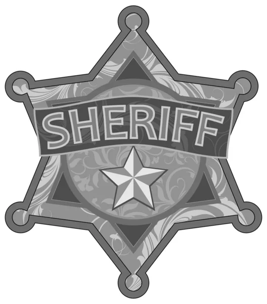 Sheriff star — Stock Vector