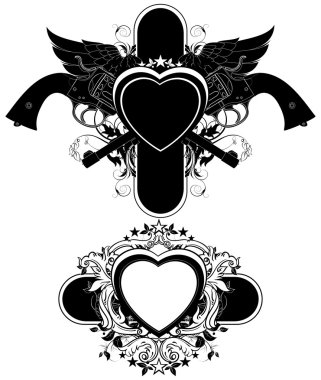 set van decoratieve elementen