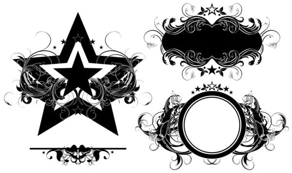 Conjunto de elementos ornamentales — Vector de stock