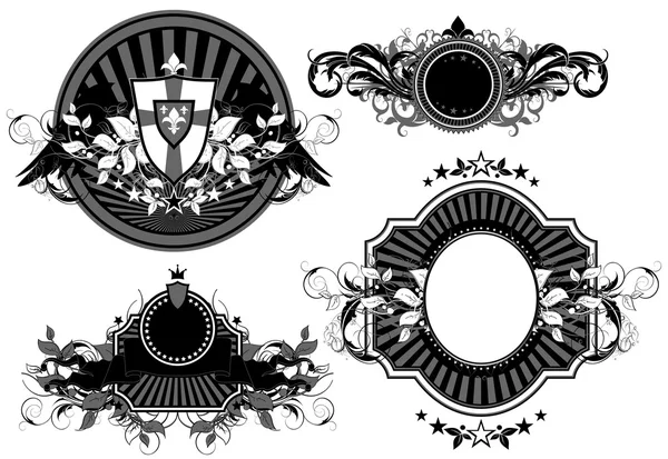 Set van decoratieve elementen — Stockvector