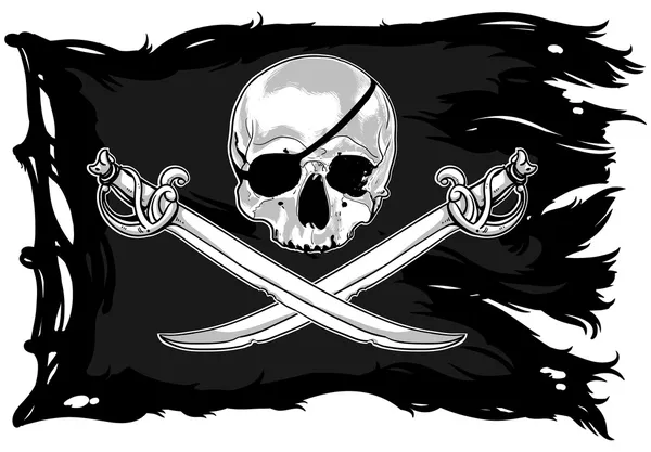 Jolly Roger. Ilustração De Bancos De Imagens