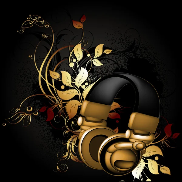 Çiçek elementli kulaklıklar